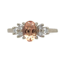 14k Gold 1.19ct Precious Genuine Natural Topaz and .17ct Diamond Ring (#J7113)