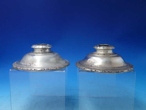 Old Master by Towle Sterling Silver Candle Holder Pair #37420 c. 1940 (#6151)