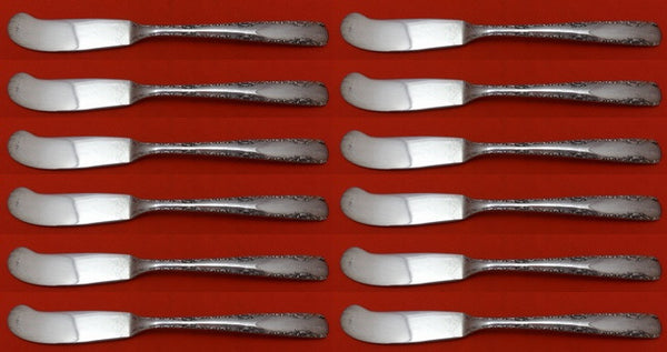 Camellia by Gorham Sterling Silver Butter Spreaders FH AS Set 12pcs 5 3/4"