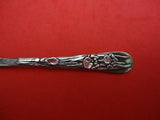 Japanese by Unknown .950 Silver Butter Spreader Flat with Irises Flowers 6"