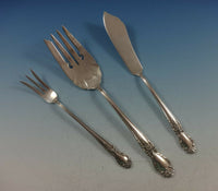 Brocade by International Sterling Silver Flatware Set For 8 Service 48 Pieces