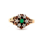 10k Yellow Gold Victorian Mine Cut Diamond Ring (#J5555)