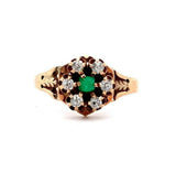 10k Yellow Gold Victorian Mine Cut Diamond Ring (#J5555)