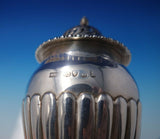 Edward Barton English Georgian Sterling Silver Salt Pepper Shaker 2pc (#5031)