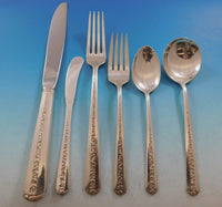 Rambler Rose by Towle Sterling Silver Flatware Set for 12 Service 72 Pcs Dinner