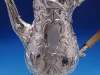 Irish Dublin 1775 Sterling Silver Coffee Pot Swans Birds Swags (#8390)