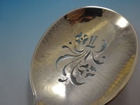 Blossom by Orla Vagn Mogensen Sterling Silver Pea Spoon Pierced #35 9 3/4"