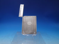 Albert Coles Coin Silver Business Card Case Engine Turned & Engraved (#6503)