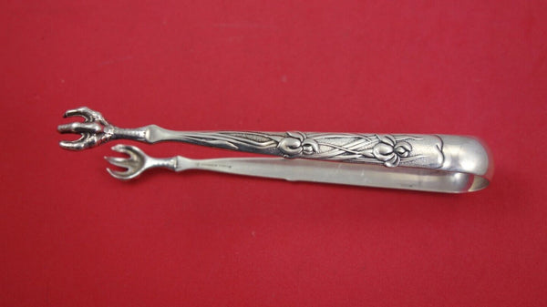 Vine by Tiffany Sterling Silver Sugar Tong Claw tines Iris 5" IN TIFFANY BOOK