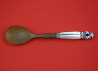 Acorn by Georg Jensen Sterling Silver Salad Serving Spoon HH w/ Horn 8"
