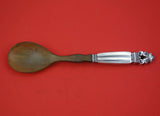 Acorn by Georg Jensen Sterling Silver Salad Serving Spoon HH w/ Horn 8"