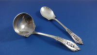 Rose Point by Wallace Sterling Silver Flatware Set For 8 Service 45 Pieces
