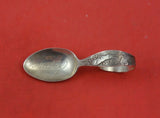 Nursery Rhyme by Shiebler Sterling Silver Bent Baby Spoon with Rabbit 3 3/4"