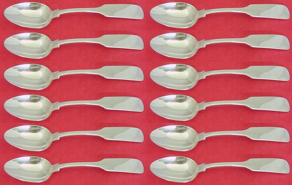 Old English Tipt By Gorham Sterling Silver Teaspoon Set 12 pieces 6"