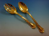 Chantilly Vermeil by Gorham Sterling Silver Flatware Set Service 46 Pcs Dn Gold