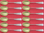 Fontainebleau by Gorham Sterling Silver Demitasse Spoon GW Set 12 pieces 4 1/4"