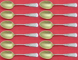 Fontainebleau by Gorham Sterling Silver Demitasse Spoon GW Set 12 pieces 4 1/4"
