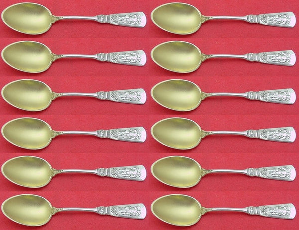 Fontainebleau by Gorham Sterling Silver Demitasse Spoon GW Set 12 pieces 4 1/4"