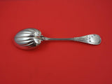 Japanese by Tiffany and Co Sterling Silver Berry Spoon GW ribbed bowl 9 3/8"