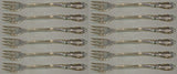 Rhapsody New by International Sterling Silver Cocktail Fork Set of 12 pcs 5 1/2"