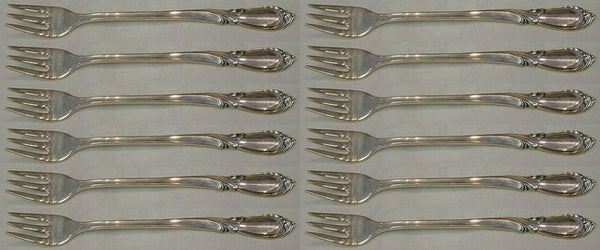 Rhapsody New by International Sterling Silver Cocktail Fork Set of 12 pcs 5 1/2"