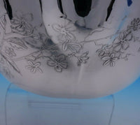 Whiting Sterling Silver Fruit Bowl with Acid Etched Flowers #1543E (#3331)