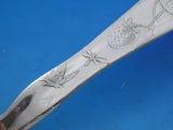 Lap Over Acid Etched by Tiffany Sterling Silver Spade Server Strawberries 13 1/8