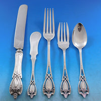 Monticello by Lunt Sterling Silver Flatware Set For 12 Service 67 Pieces