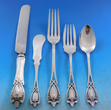 Monticello by Lunt Sterling Silver Flatware Set For 12 Service 67 Pieces