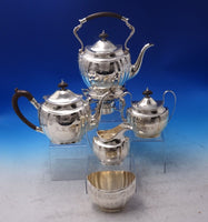 J.E. Caldwell Sterling Silver Tea Set 5pc with Dolphin Feet #330 (#7169)