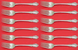 Legato By Towle Sterling Silver Salad Fork Set 12 pieces 6 1/2"