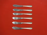 Pendant-Of-Fruit by Lunt Sterling Trout Knife Set 6pc. HHWS Custom Made 7 1/2"