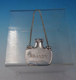 Sterling Silver Liquor Label "Brandy" with Leaf and Berry Motif #353 (#5038)