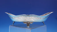 English Sterling Silver Candy Dish Oval Pierced by Walker & Hall c1927 (#6953)