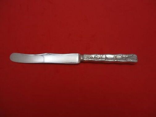 Lap Over Edge Acid Etched by Tiffany Sterling Silver Breakfast Knife Wavy Apple