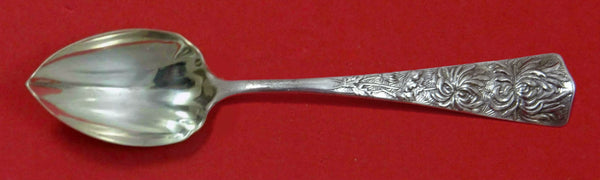 Chrysanthemum by Shiebler Sterling Silver Grapefruit Spoon Fluted Custom 5 3/4"