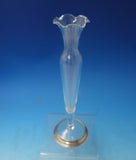 Sterling Silver and Cut Crystal Bud Vase 10 1/2" x 3" (#5736)