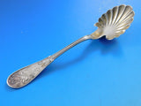 Japanese by Tiffany and Co Sterling Silver Sugar Spoon GW Fluted Edge 6 1/4"