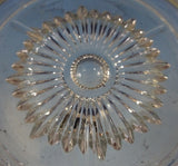 Sterling Silver and Glass Coaster 4" Diameter (#2493)