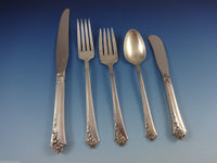 Damask Rose by Oneida Sterling Silver Flatware Set For 12 Service 69 Pcs