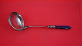 Aladdin by Bugatti Italian Italy Stainless Steel Soup Ladle w/ blue handle 12"