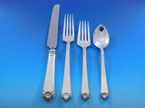 George II Rex by Watson Sterling Silver Flatware Set Service 105 pcs Dinner