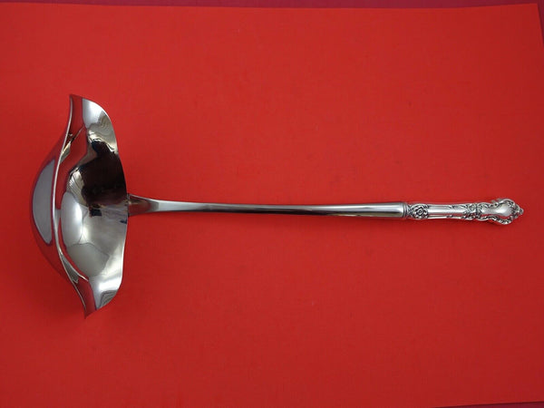 Meadow Rose by Wallace Sterling Silver Soup Ladle HH WS Custom Made 11 1/2"