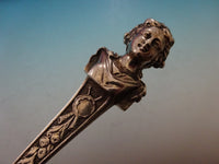 Bust by Gorham Sterling Silver Fish Serving Set 3D Brite Cut Figural Museum