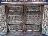Repousse by Unknown Sterling Silver Jewelry Casket Top Opens w/6 Drawers (#7951)