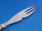 Lap Over Edge Acid Etched by Tiffany Sterling Melon Fork / Knife Catfish 8 1/8"