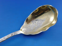 Saint Cloud by Gorham Sterling Silver Berry Spoon 8 3/4" GW Brite-Cut Fluted