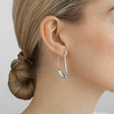 Offspring by Georg Jensen Sterling Silver Earrings Earhoops Open - New
