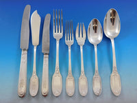 Empire by Puiforcat France Sterling Silver Flatware Set Swan 99 pcs Dinner