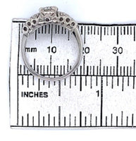 14k White Gold 1/2 Carat Genuine Natural Diamond Ring .61ct Jewelry (#2867)